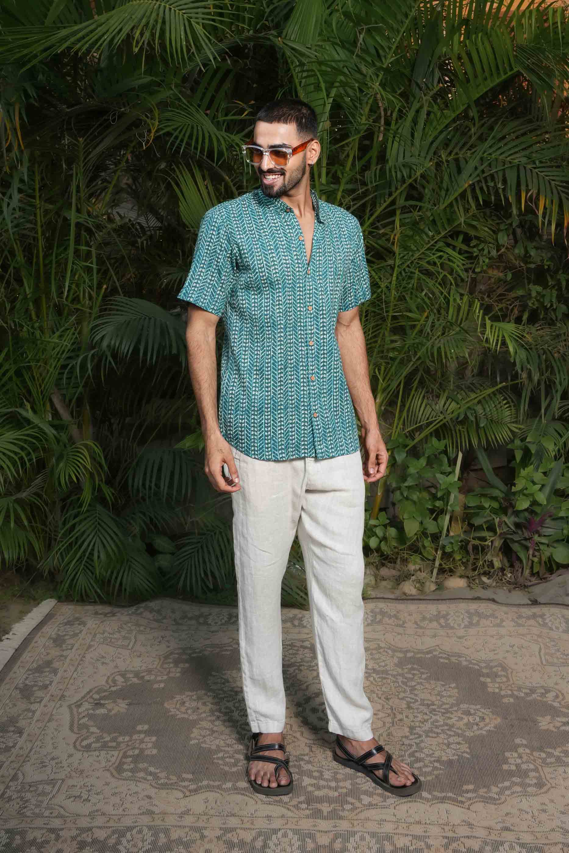 Blue Cotton Shirt